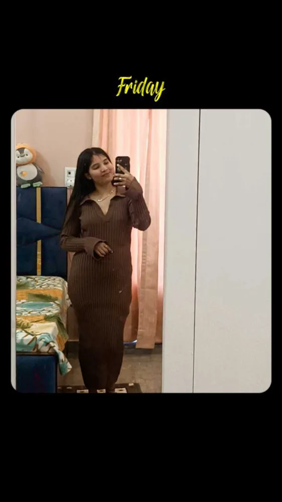 Khaki Ribbed Bodycon Midi Dress - NEWME