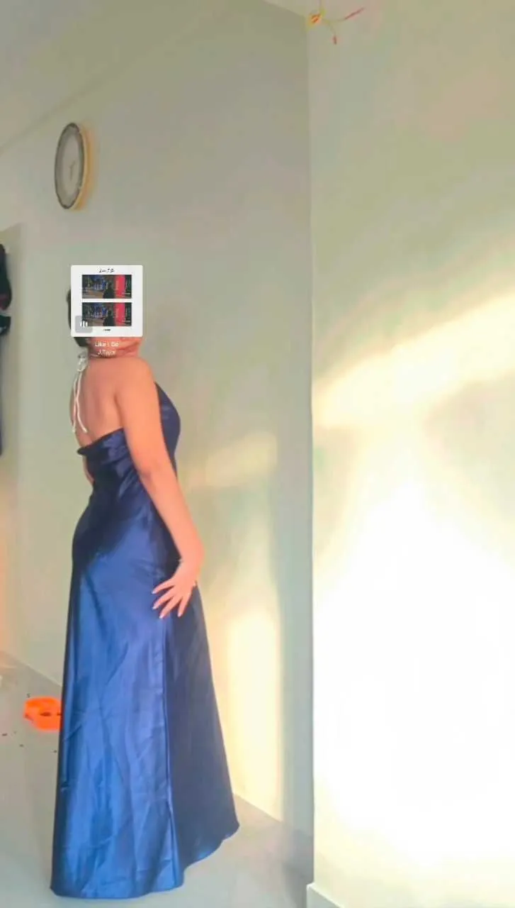 Halter Neck Maxi Dress Backless Evening Gown main image 1