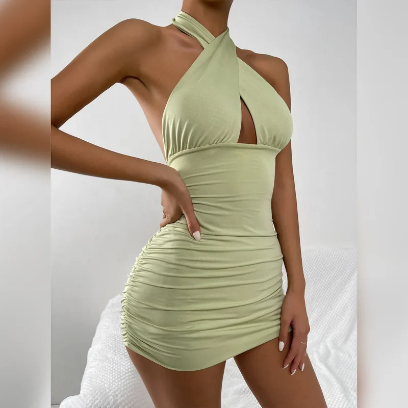 Halter Neck Dress - NEWME