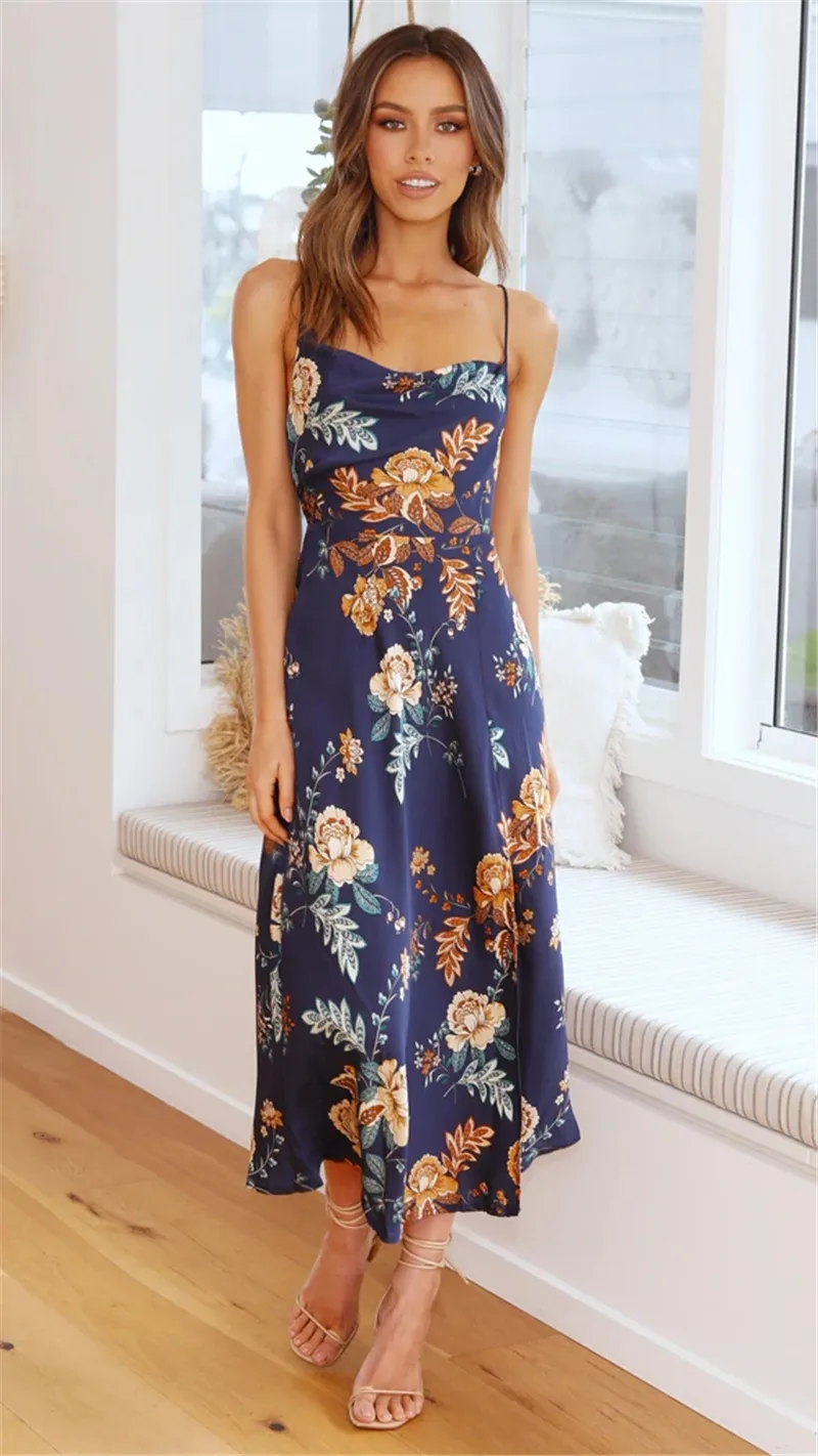 Strappy Sleeveless Maxi Tassels Bodycon Dress