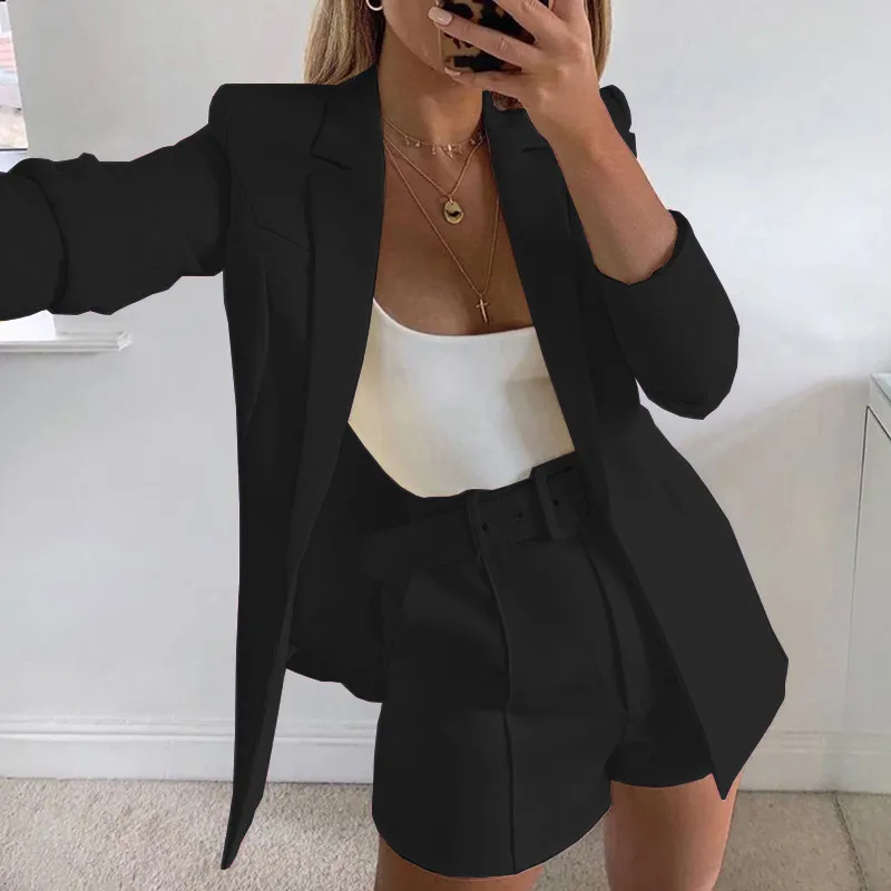 Colored Blazer Skirt Set - Image 1