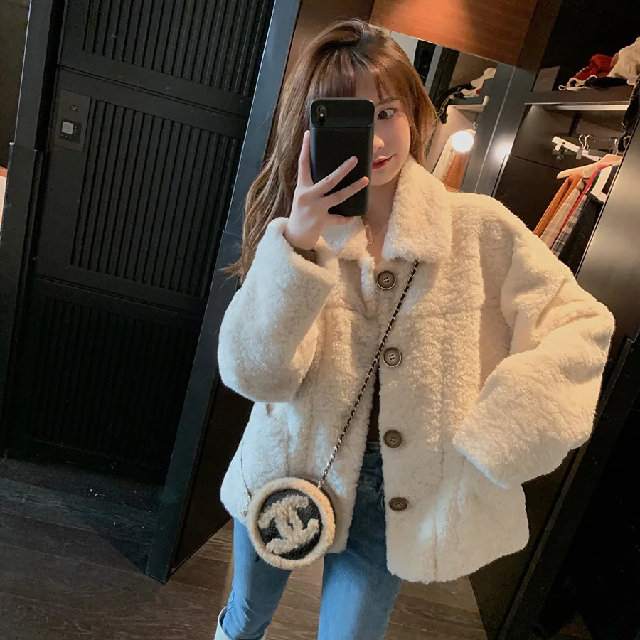 Collared Fleece Coat - Image 1