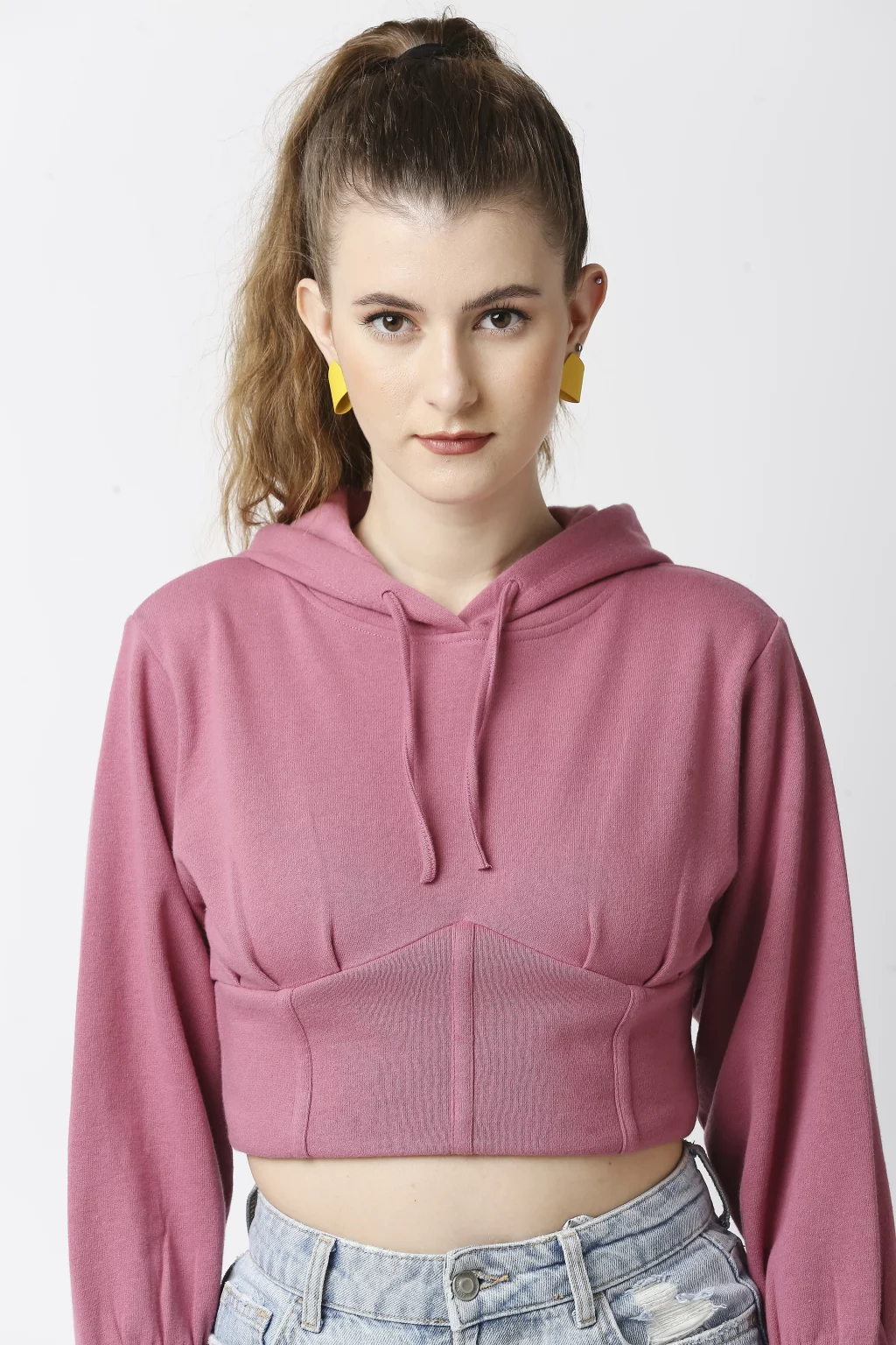 売れ筋商品|||チャンピオン カットソー トップス レディース Women's Soft Touch Cord Cropped Hoodie Rock On Pu Women's Crop Hoodie | ZuniSportswear