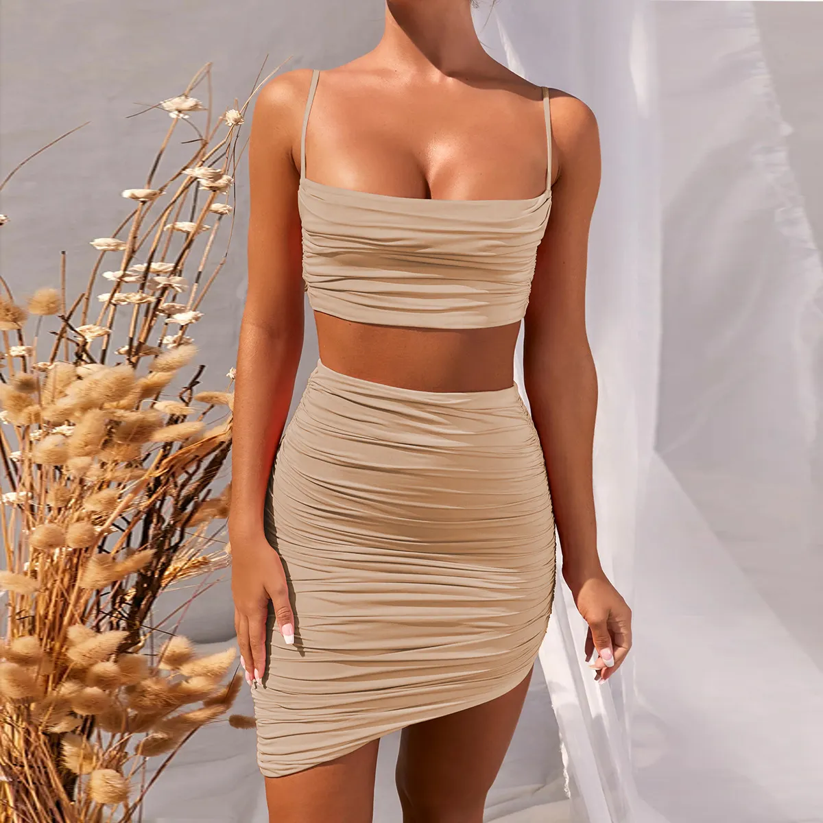 Asymmetric Skirt Set - Image 1