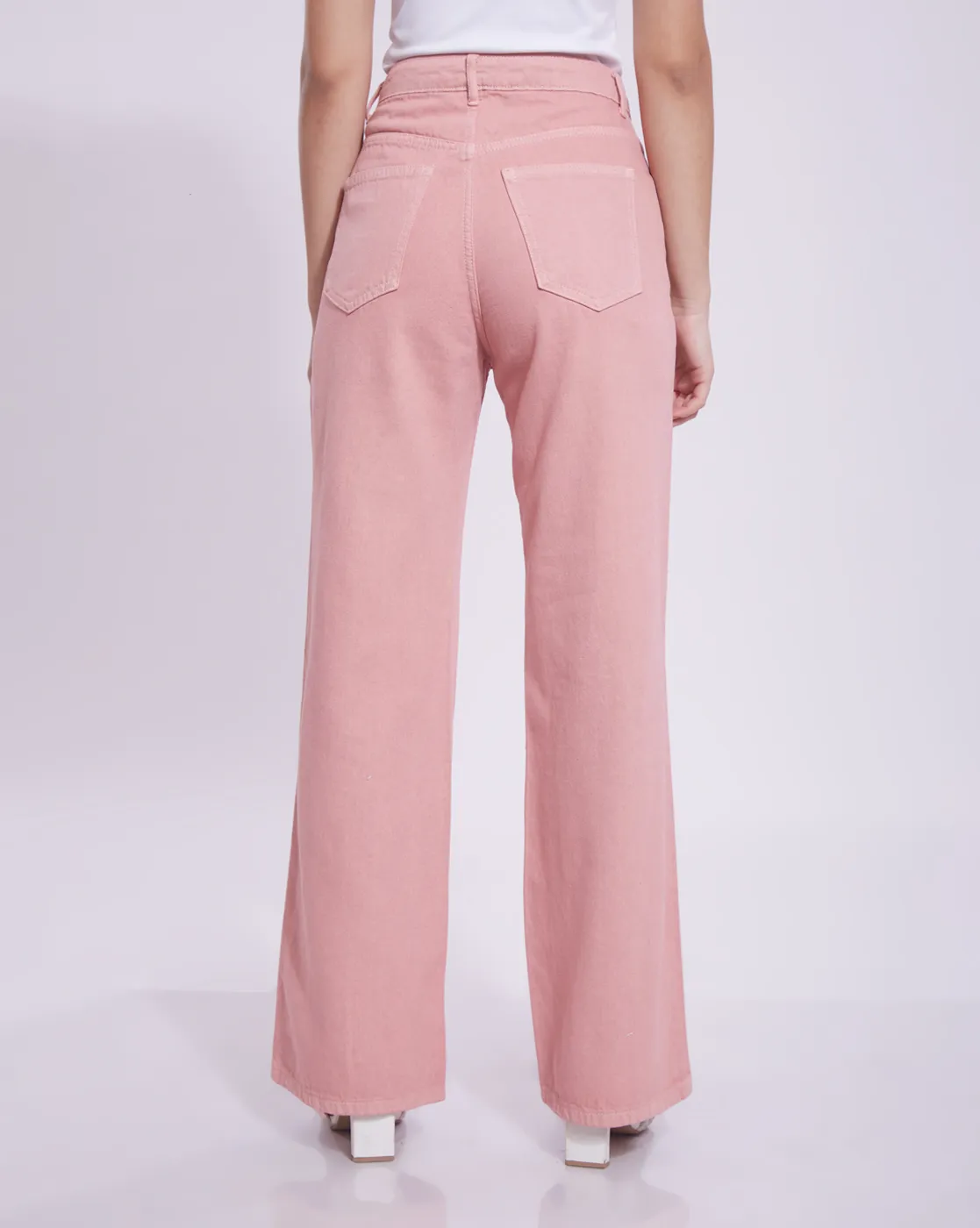Wide Leg Distressed Denim - Image 4