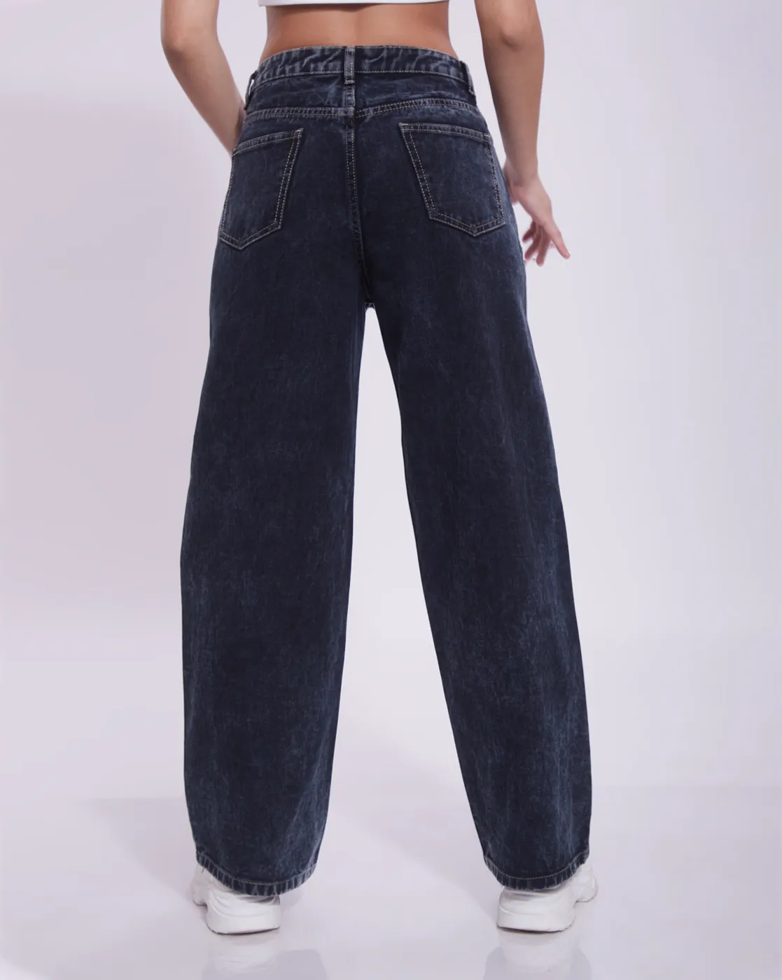 Distressed Wide Leg Denim - Image 4