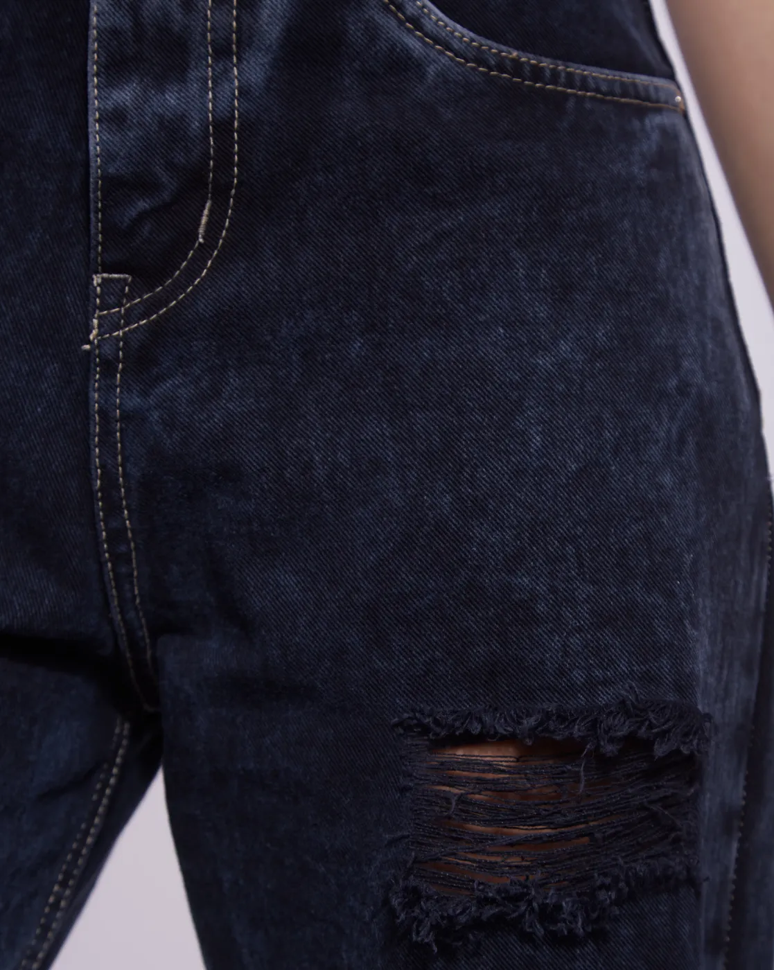 Distressed Wide Leg Denim - Image 5