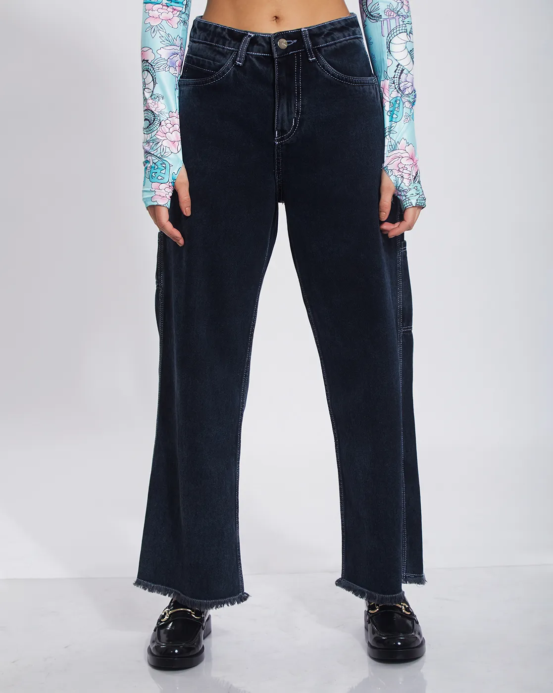 Mid Rise Wide Leg Denim - Image 2