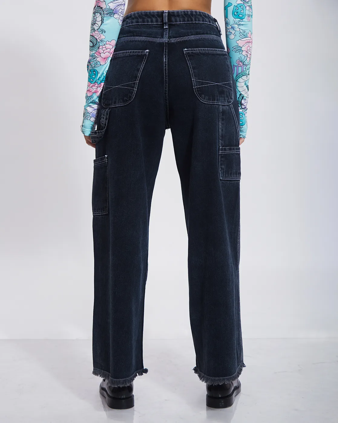 Mid Rise Wide Leg Denim - Image 4