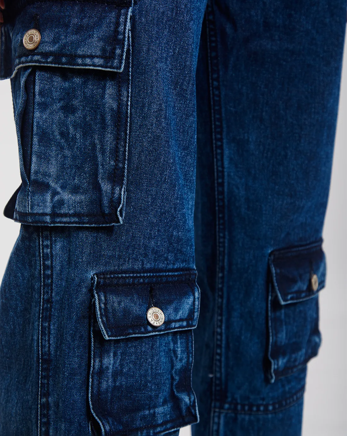 Multi Pocket Wide Leg Denim - Image 5