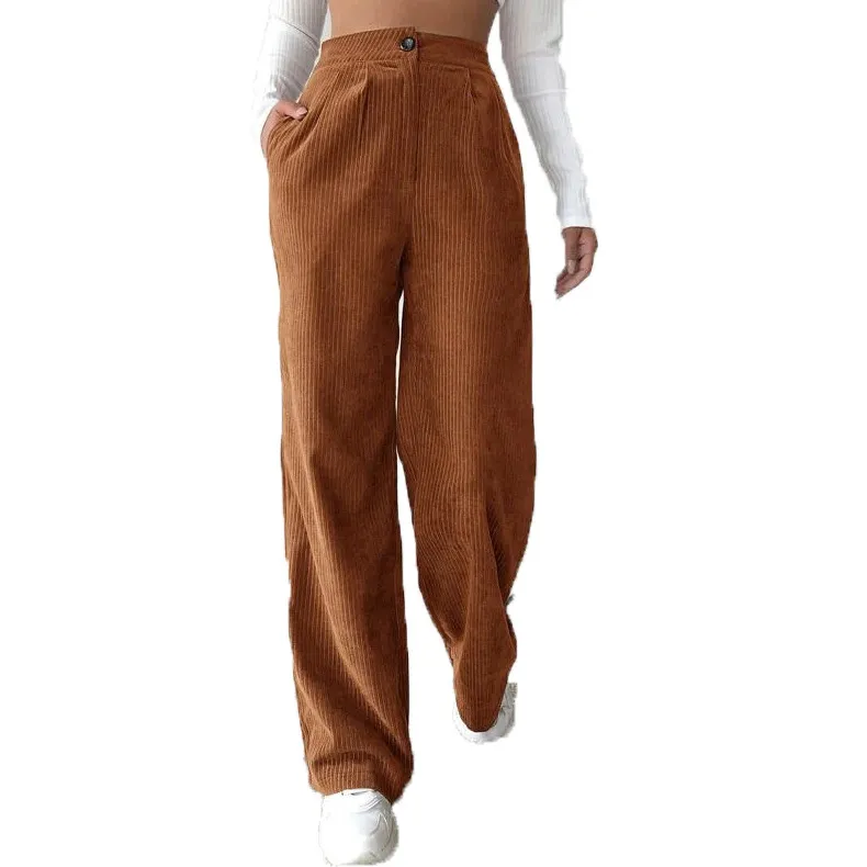 Corduroy Straight Fit Trousers