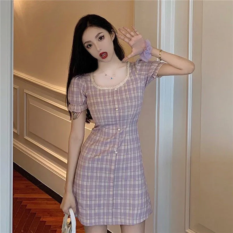ワンピース Karen check mini dress Karen check mini dress