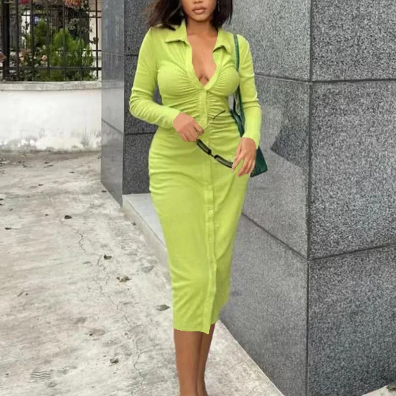 lime green long sleeve bodycon dress Lime Green Mesh Bodycon Mini Dress main image 1