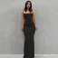 Solid Sleeveless Bodycon Maxi Dress