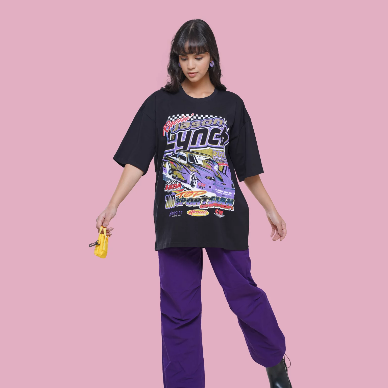Moto Oversized Graphic Tshirt - NEWME