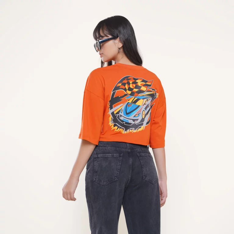 Street Oversized Graphic Crop Tshirt - Image 1