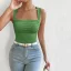 Ribbed Square Neck Top