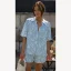 Printed Shirt And Shorts Set