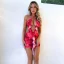 Cut Out Ruffled Mini Dress