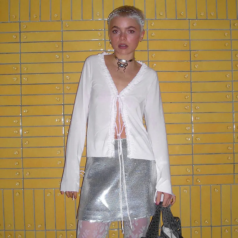 Tie-Up Neck Top
