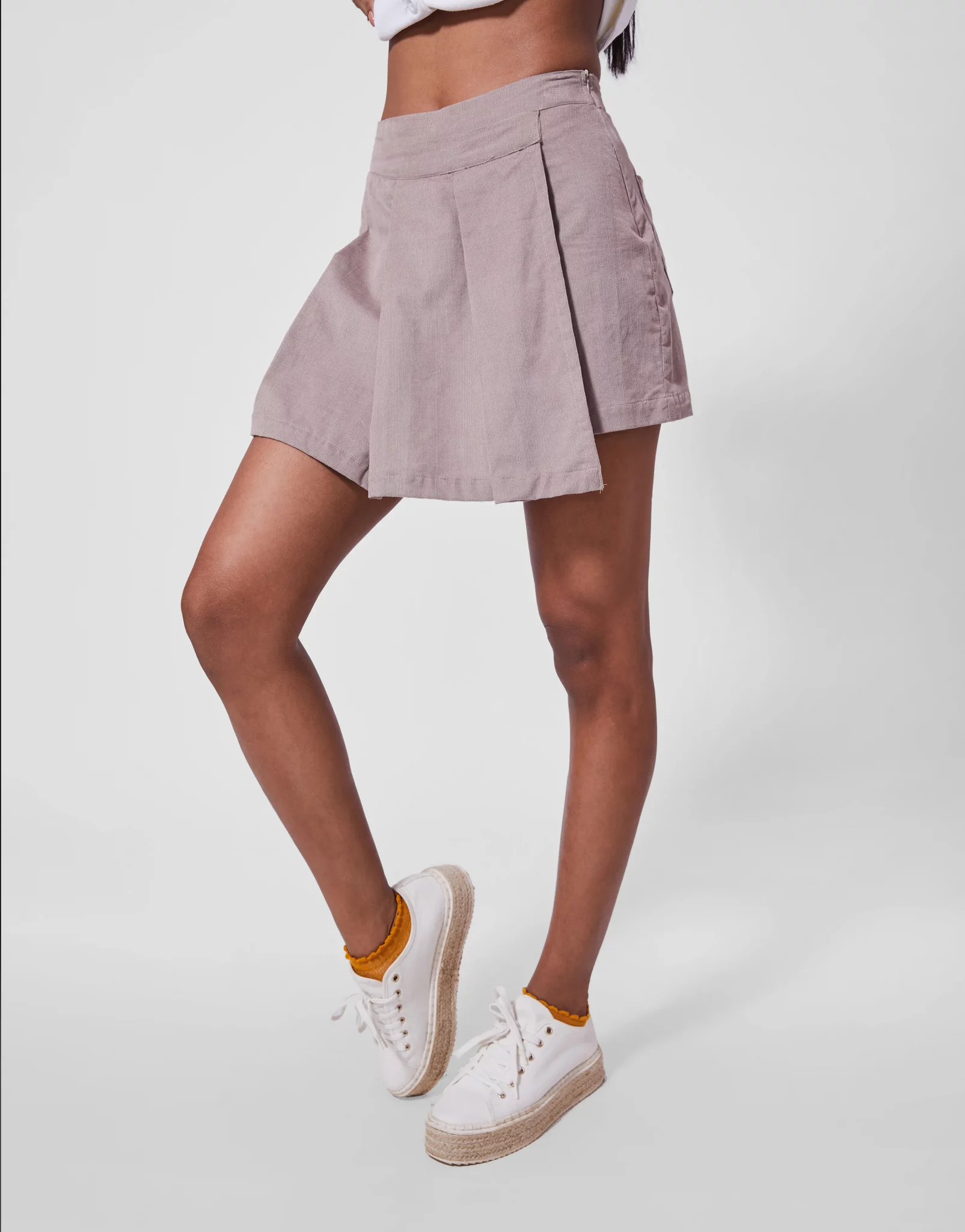 Forget-me-nots Pleats Mini Skirt お値下げ！ 再入荷】plaid pleats mini skirt(gray) | POMME d'amour