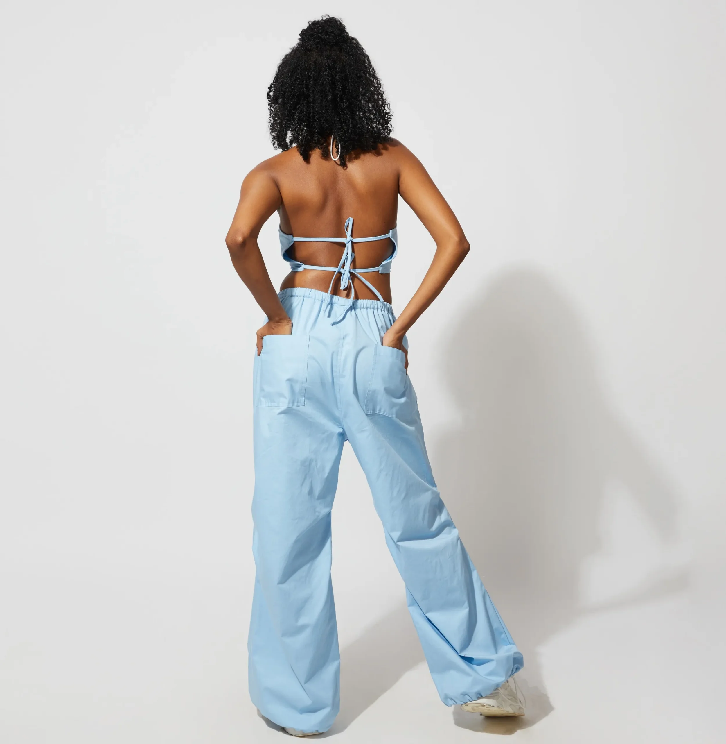Halter Neck Top With Relaxed Pants Set - Image 5
