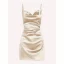 Satin Sweetheart Neck Mini Dress
