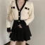 Contrast Long Sleeve Sweater