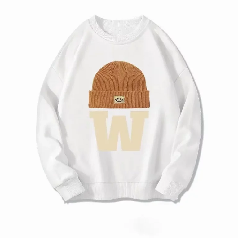 Long Sleeve Crew Neck Applique Sweatshirt - Image 1