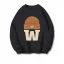 Long Sleeve Crew Neck Applique Sweatshirt
