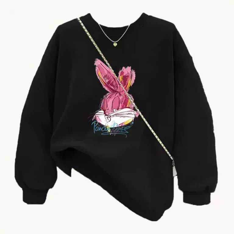 Casual Printed Round Neck Sweatshirt - Image 1