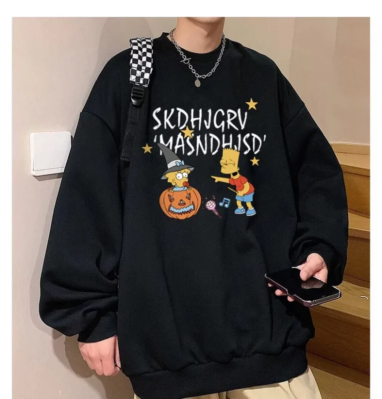 Graphic Printed Full Sleeve Oversized Sweatshirt - Image 1