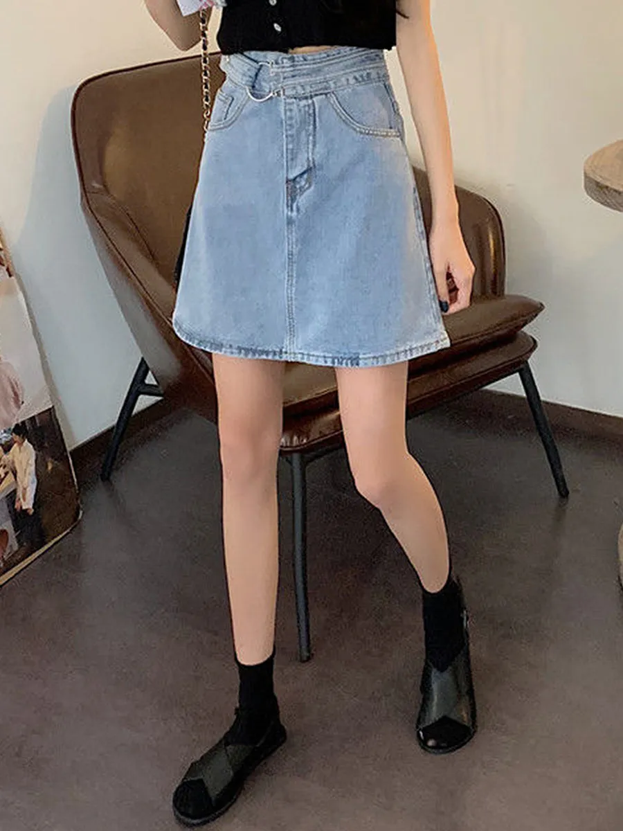 AVANDRESS★韓国★人気 Unbalanced Long Denim Skirt /追跡あり AVANDRESS☆韓国☆人気 Unbalanced Long Denim Skirt /追跡あり
