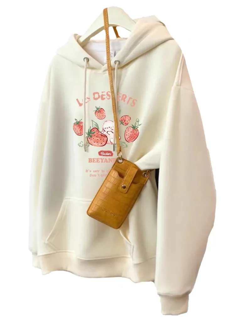 Graphic Printed Oversized Hooded Sweatshirt - Image 1