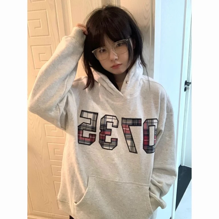 Graphic Oversized Hooded Sweatshirt - Image 1