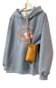 Graphic Printed Oversized Hooded Sweatshirt