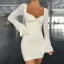 Bell Sleeves Mini Bodycon Dress