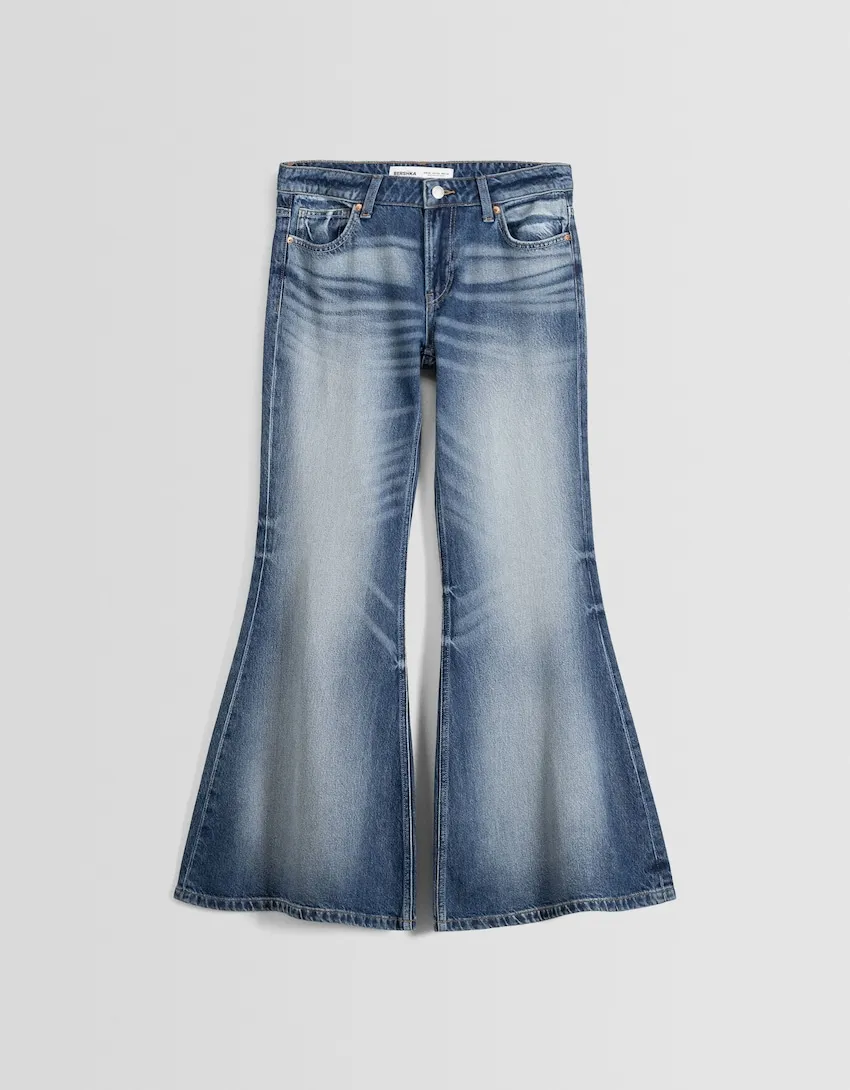 mame kurogouchi Gradient Dye Flare Jeans High Waisted Flare Jeans