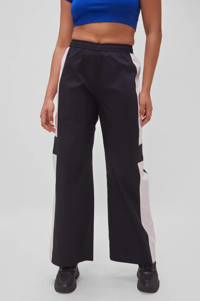 Color Blocked Track Pants - NEWME