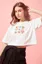Hearts Printed Cropped Tshirt