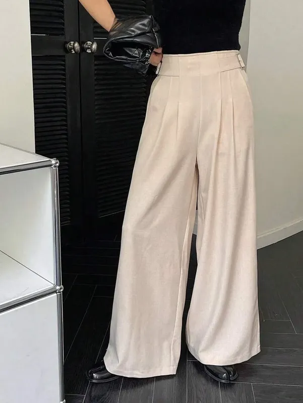貴重BLESS n°  ULTRA WIDE PLEATED TROUSERS Pleated trousers with elastic waistband and wide legs
