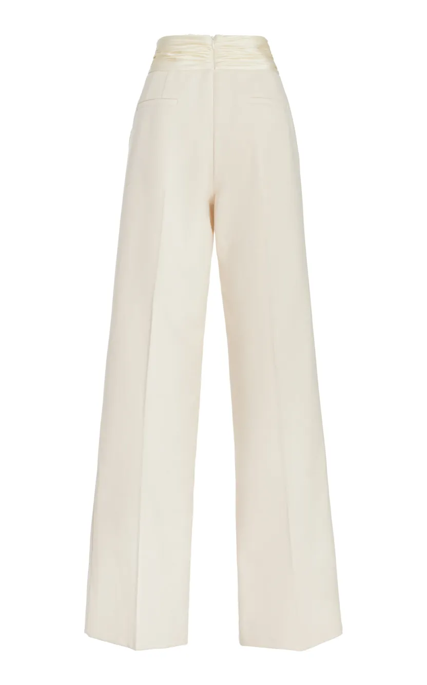 meer. MAT SATIN RELAX PANTS(WHT) すーママ様専用 meer. MAT SATIN