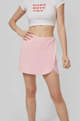 Solid Layered Wrap Skorts - NEWME