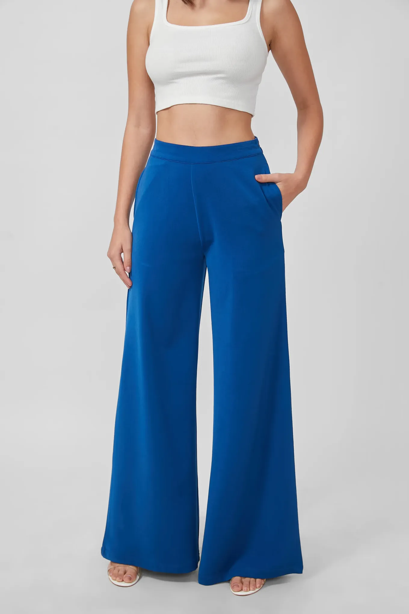 Royal Blue Wide Legged Trousers NEWME
