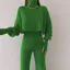 Solid Color Spandex Winter Co-Ord Set