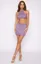 Purple Halter Neck Co Ord Set