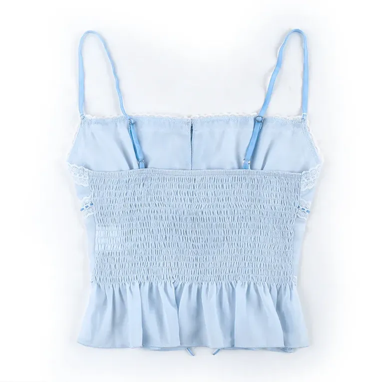 Light Blue Lace Cami Top - NEWME
