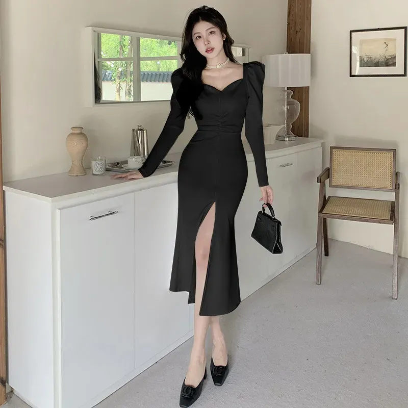 black off the shoulder formal dress Ella Maxi – Beginning Boutique COLOR:AS PHOTO Black Flat Shoes For size_8