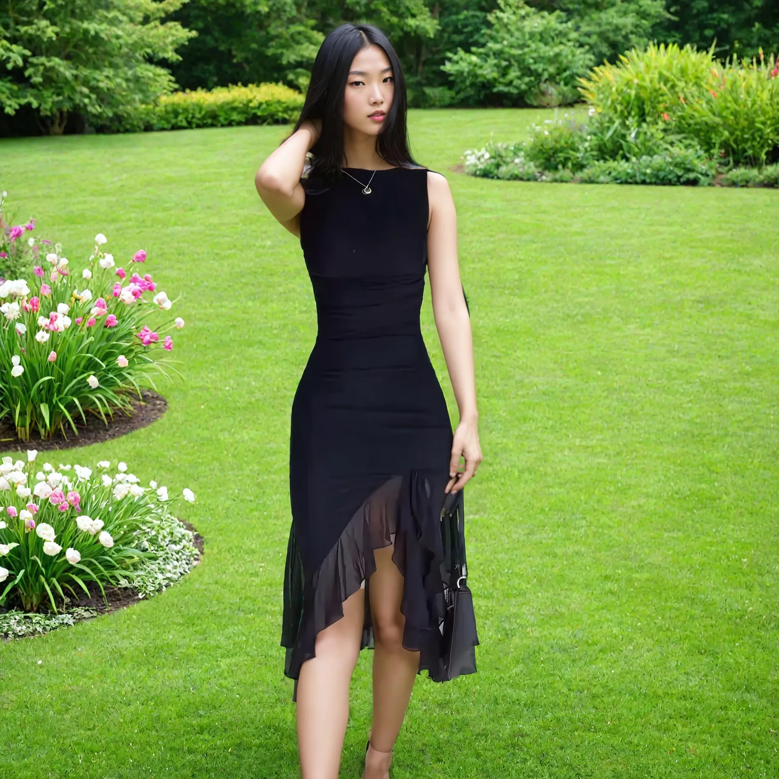 【タグ付正規品】Mayfair Ruffled Dress/Her lip to herlipto Mayfair Ruffled Dress