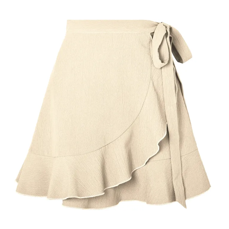 TFW49 WRAP PLEATED SKIRT ベージュ L Women's Skirt TFW49 49 2025 Spring/Summer New Golf Wear